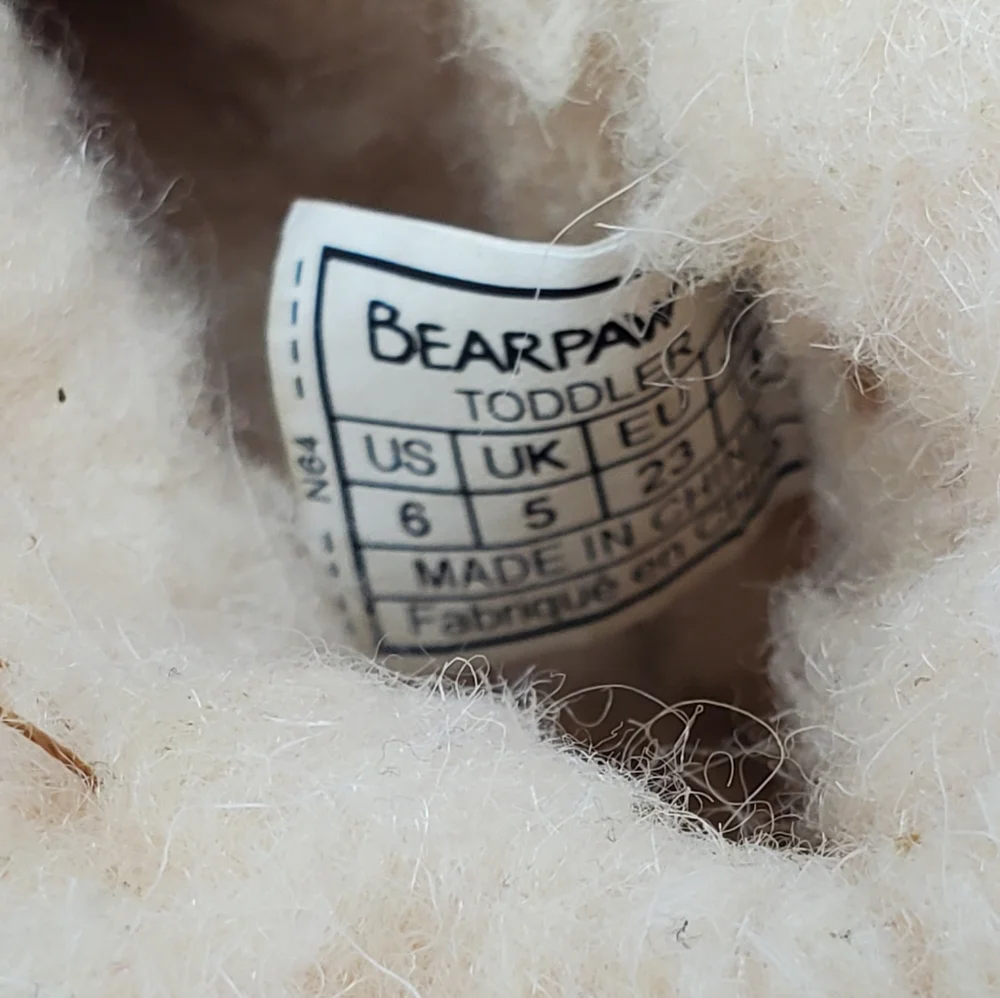 B2G1F Bearpaw Toddler Size 6